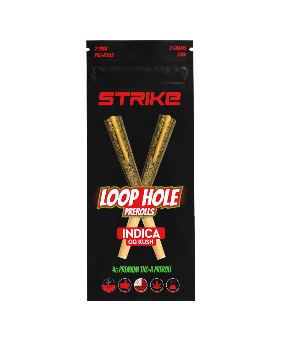 Strike Loop Hole 2 Pack 4G Premium THCA Preroll