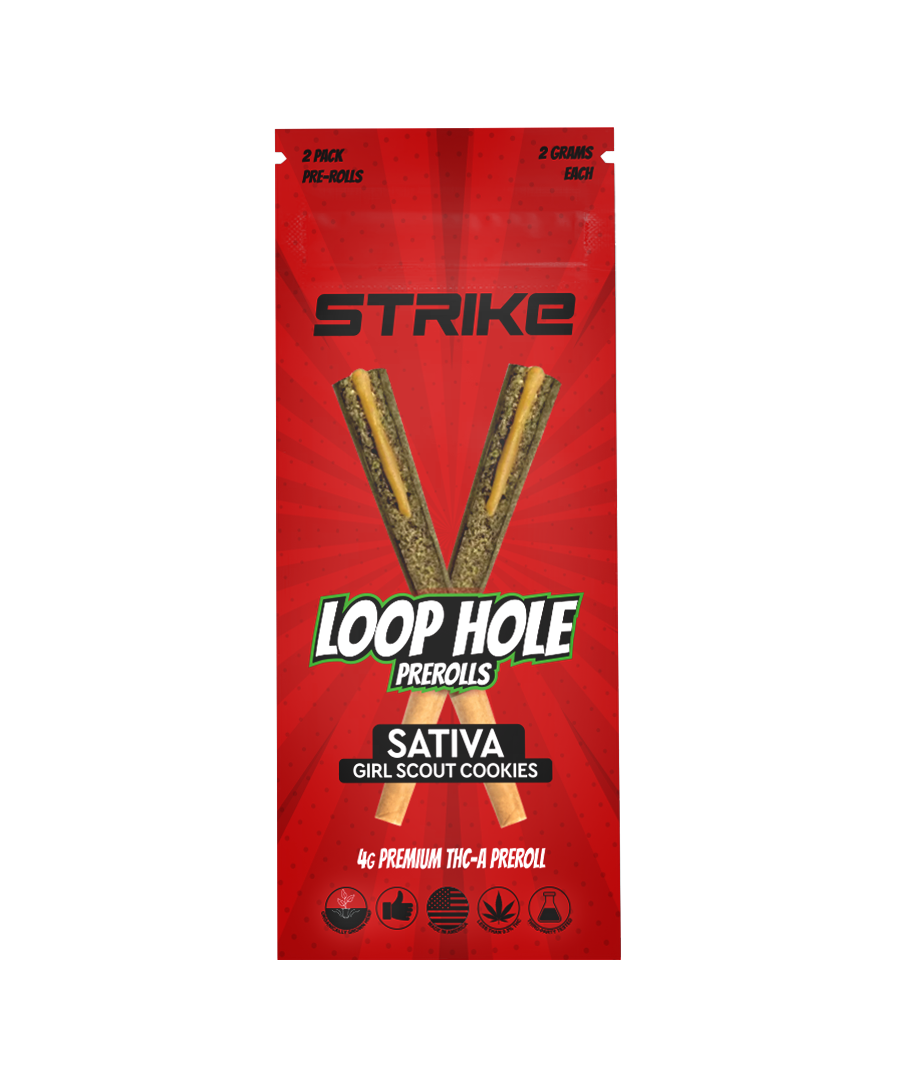 Strike Loop Hole 2 Pack 4G Premium THCA Preroll