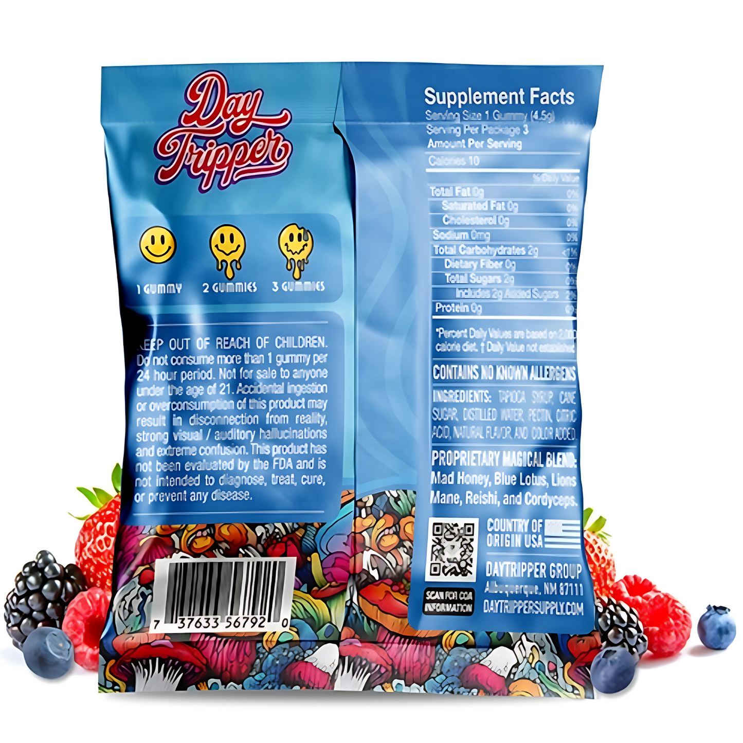Day Tripper Mushroom Gummies 3ct