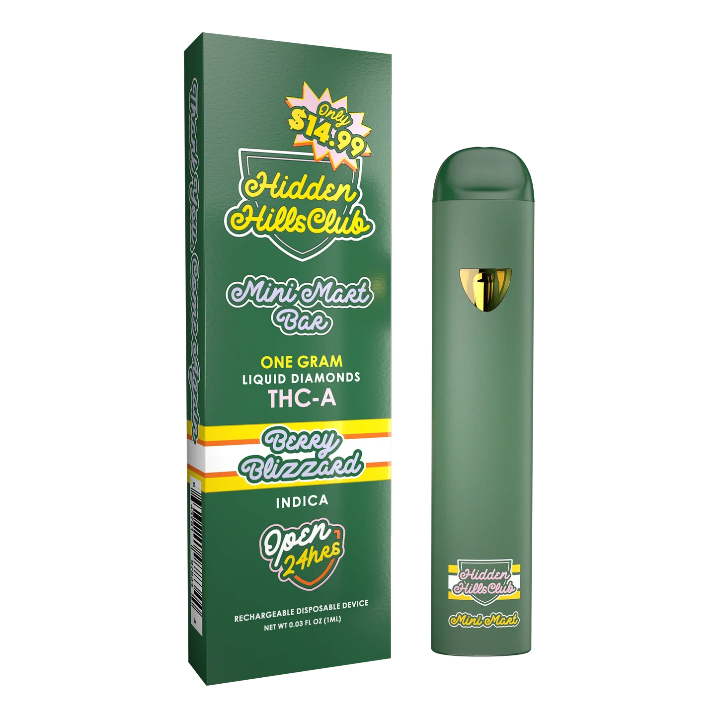 Hidden Hills 1g THC-A Mini Mart Ba- Only $14.99