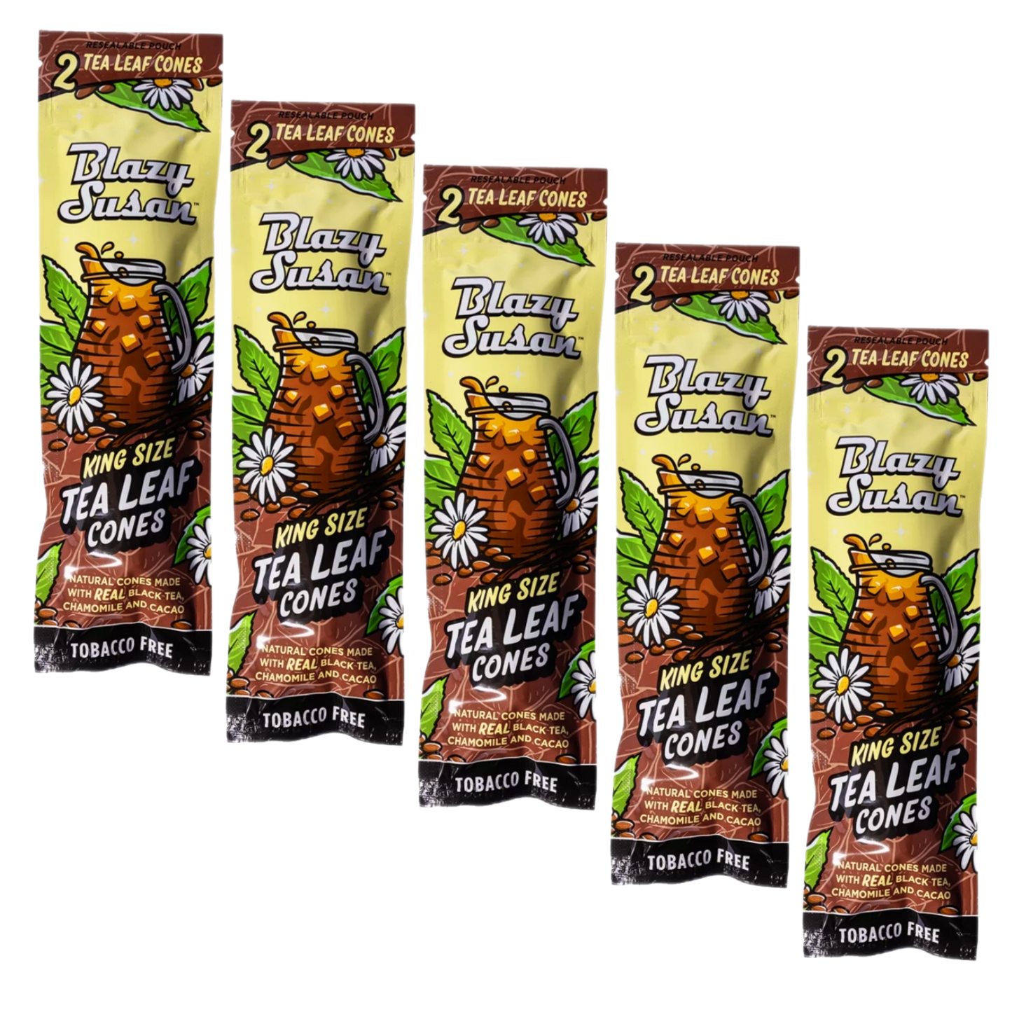 Blazy Suzan King Size Tea Leaf Cone 5 packs / 10 Cones