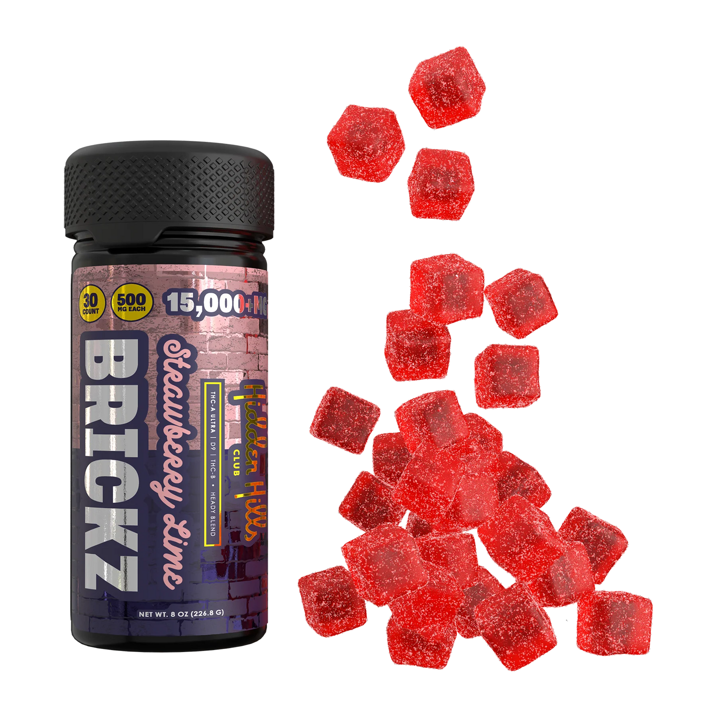 Brickz Hidden Hills- Heady Blend 15000mg 30ct