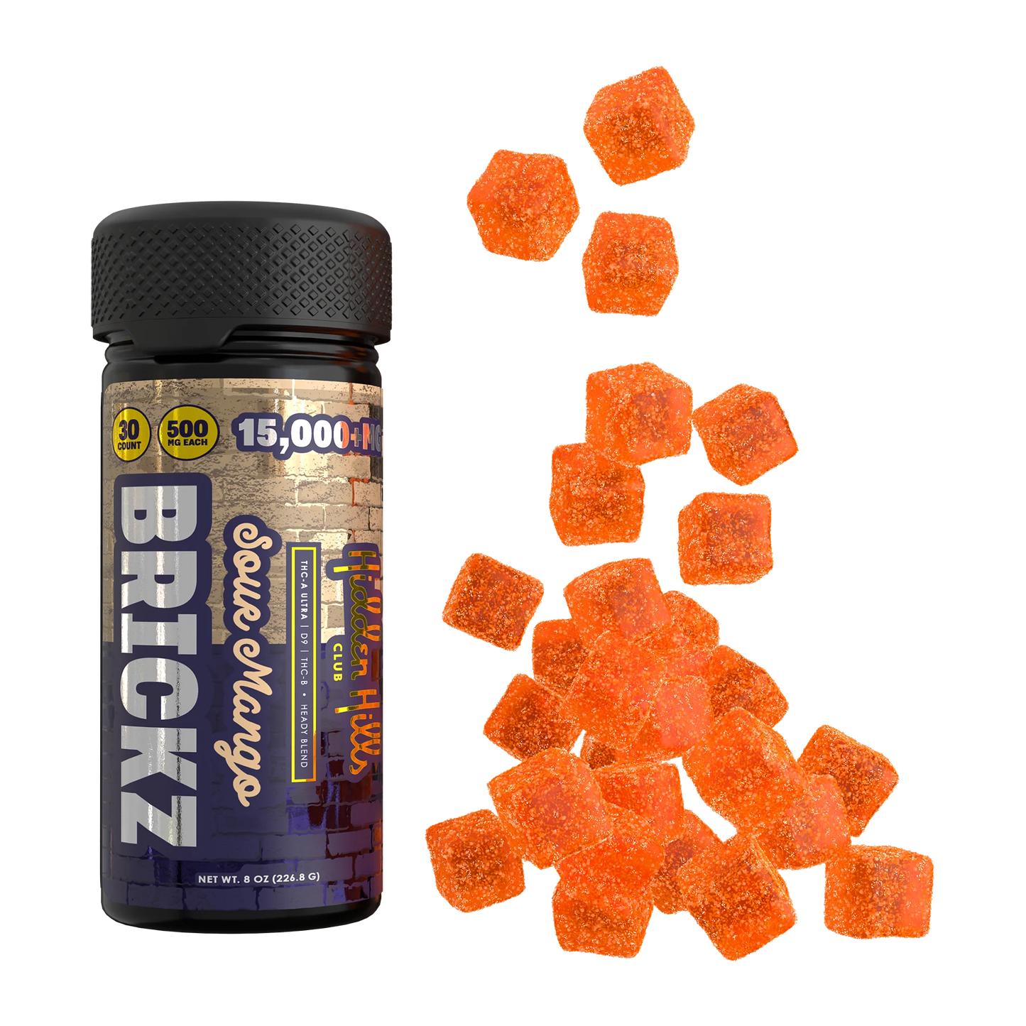 Brickz Hidden Hills- Heady Blend 15000mg 30ct