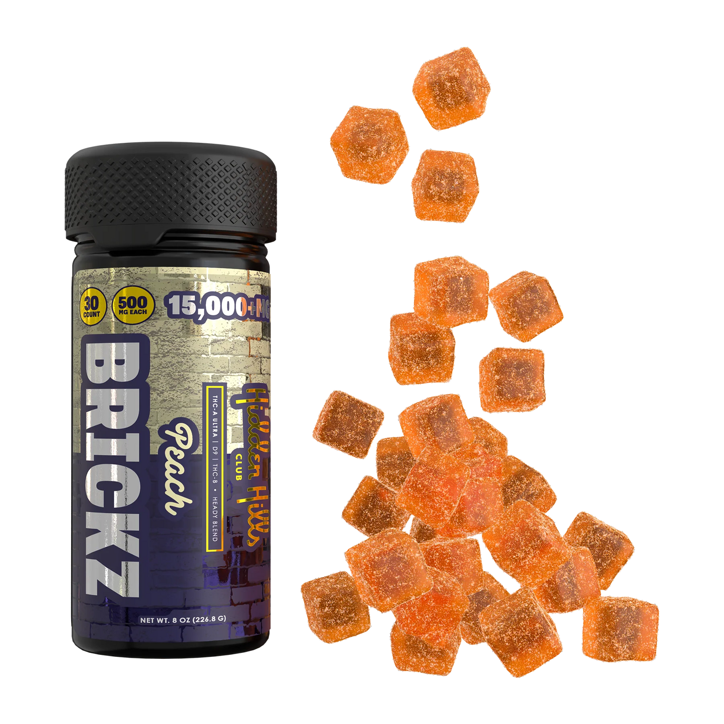 Brickz Hidden Hills- Heady Blend 15000mg 30ct