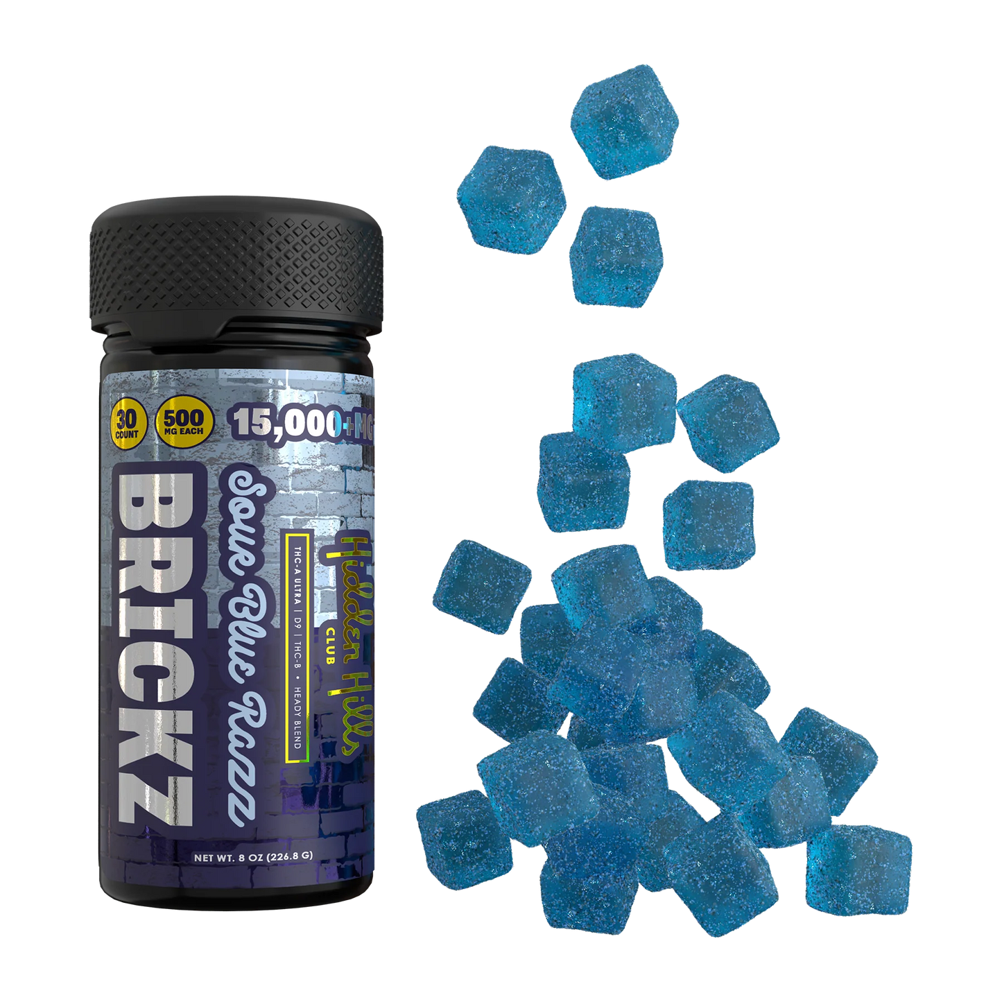 Brickz Hidden Hills- Heady Blend 15000mg 30ct