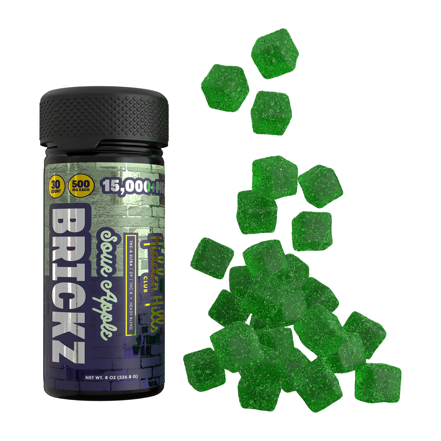 Brickz Hidden Hills- Heady Blend 15000mg 30ct