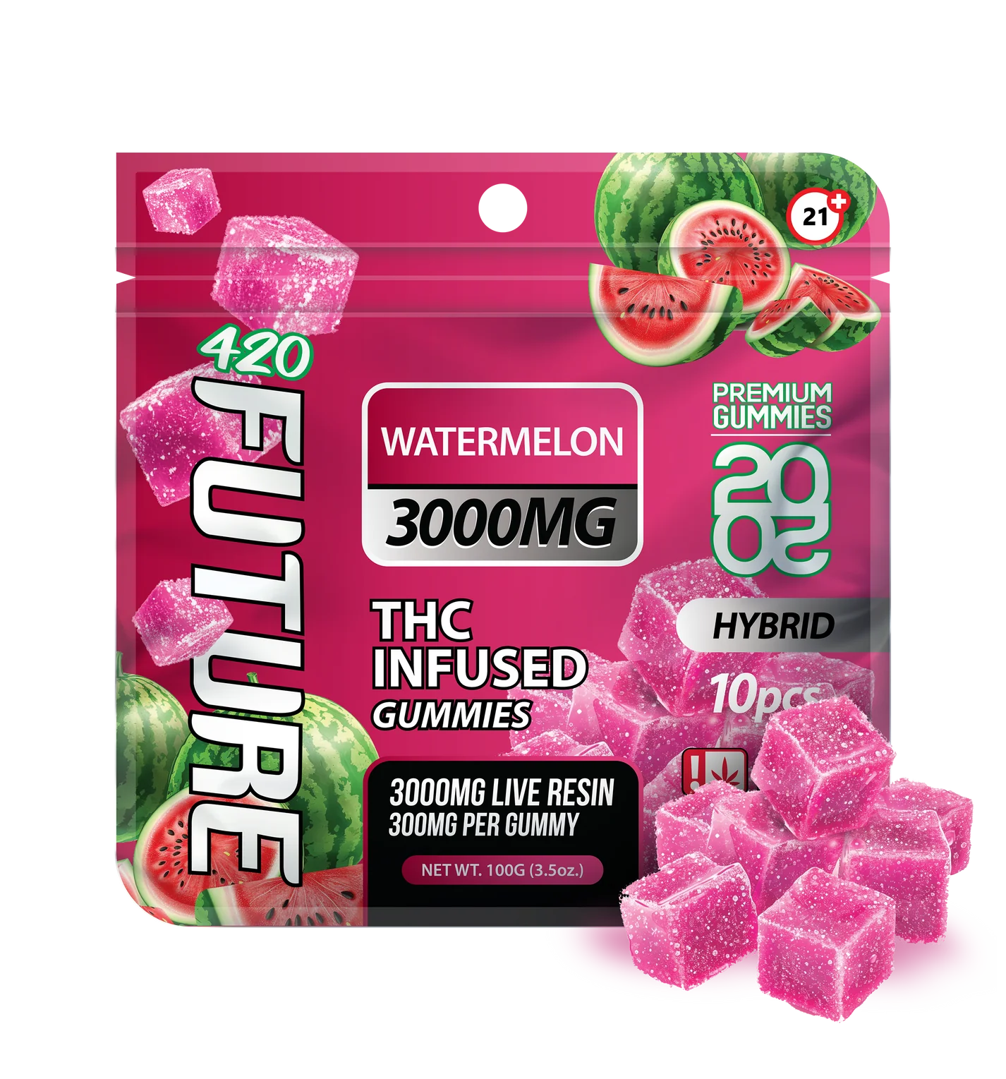 420Future Live Resin Infused Gummies- 10ct / 3000mg
