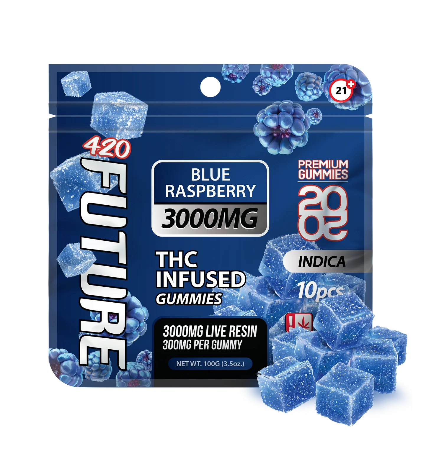 420Future Live Resin Infused Gummies- 10ct / 3000mg