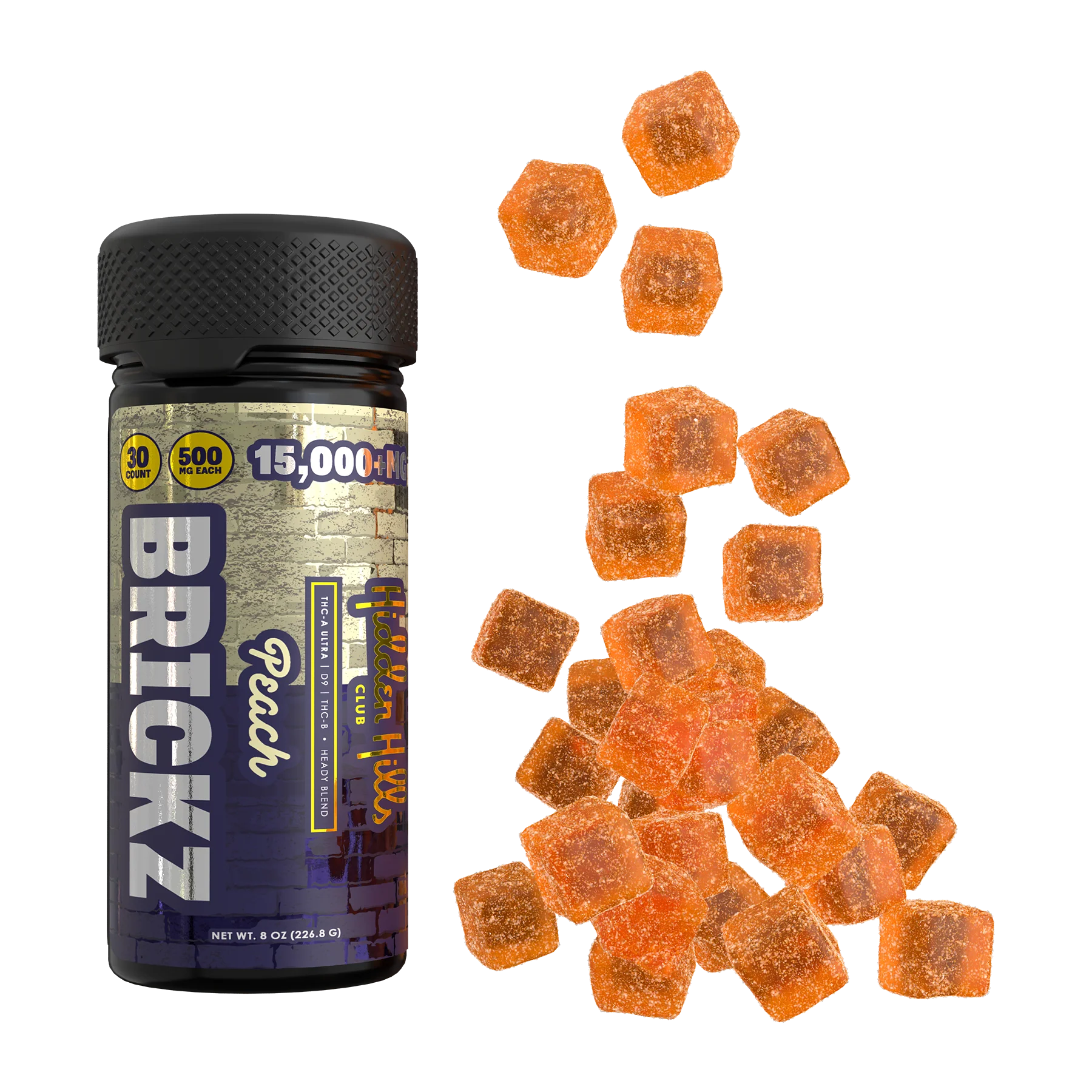 Brickz Hidden Hills- Heady Blend 15000mg 30ct