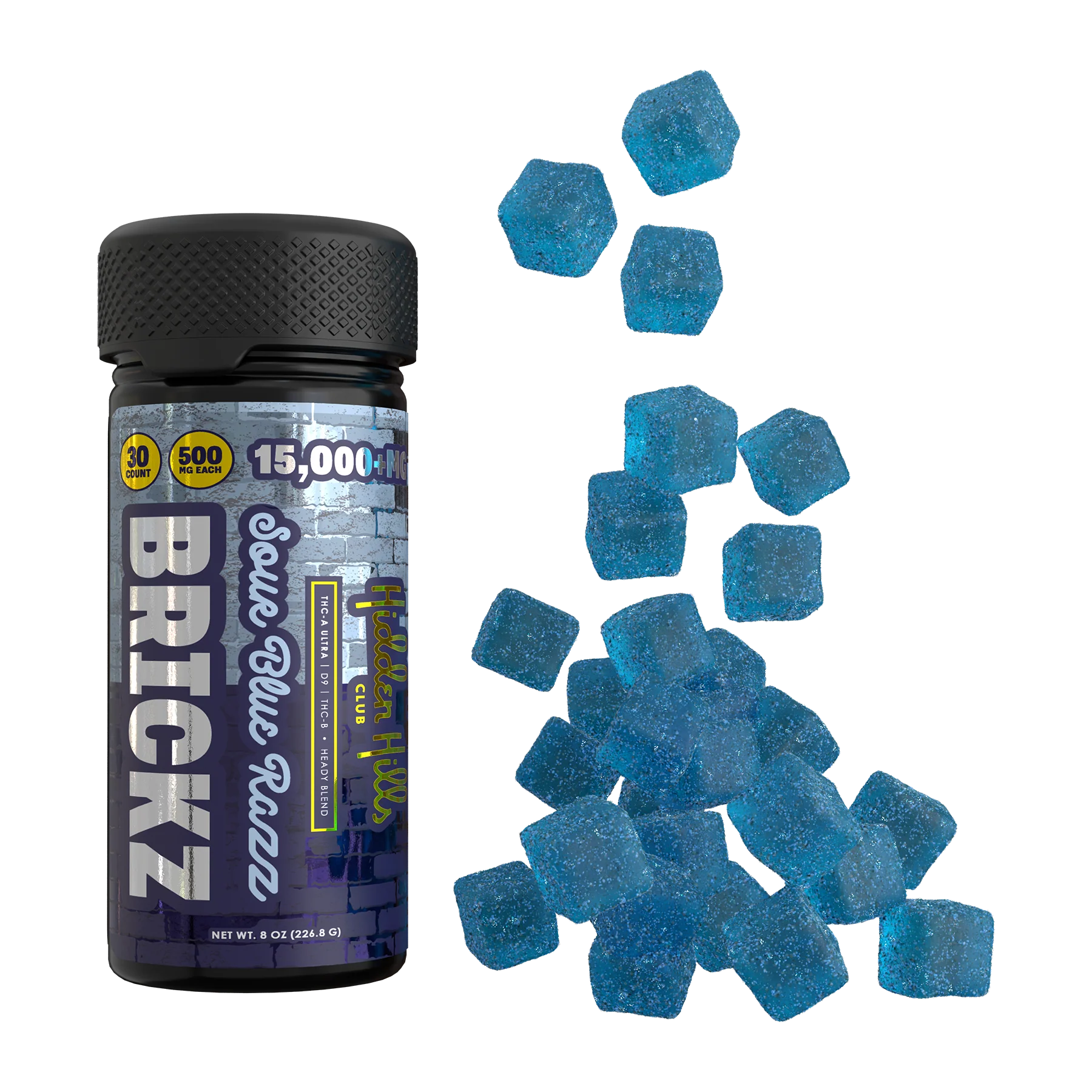 Brickz Hidden Hills- Heady Blend 15000mg 30ct